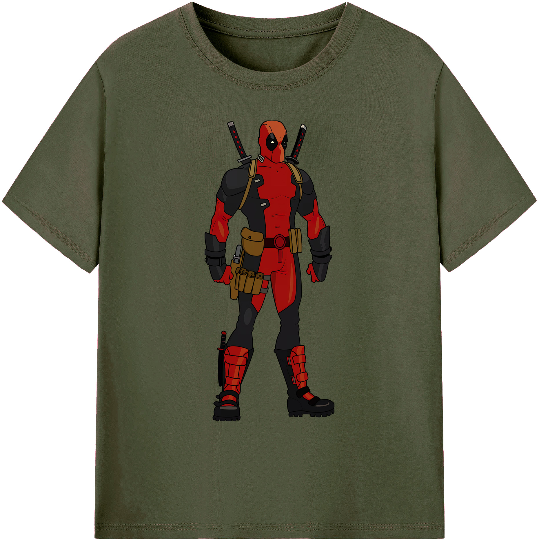 （画像用） Deadpool デッドプール 綿100％ メンズ半袖Tシャツ｜肌触りやわらか＆通気性